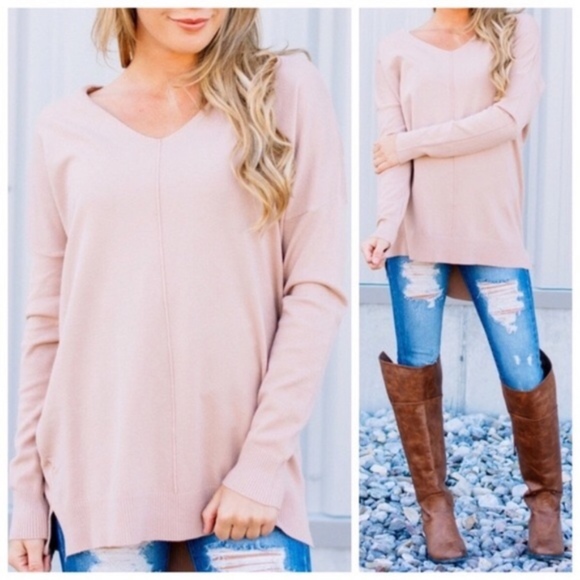 Sweaters - LAST Luxurious Cashmere-like Pink Sweater